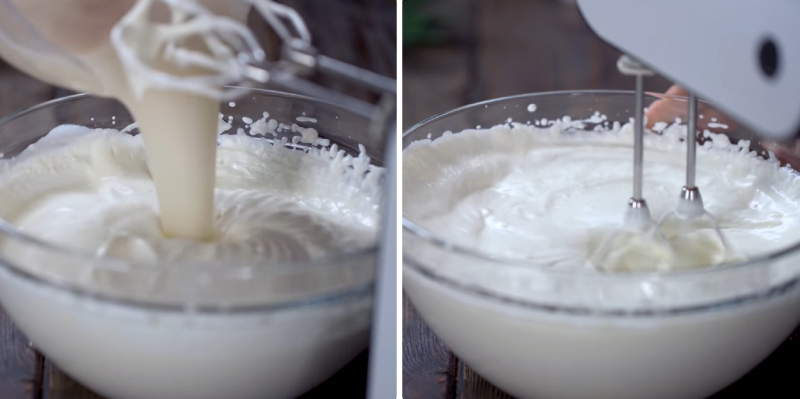 Công đoạn chế biến phần mousse dừa