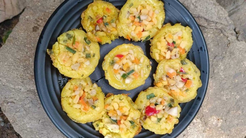 Thành phẩm bánh khọt chay truyền thống