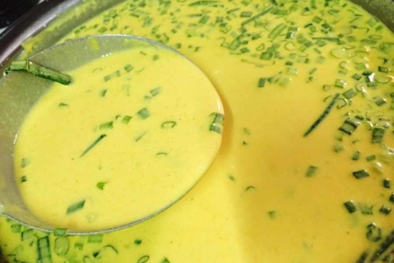 Tiến hành công đoạn pha bột