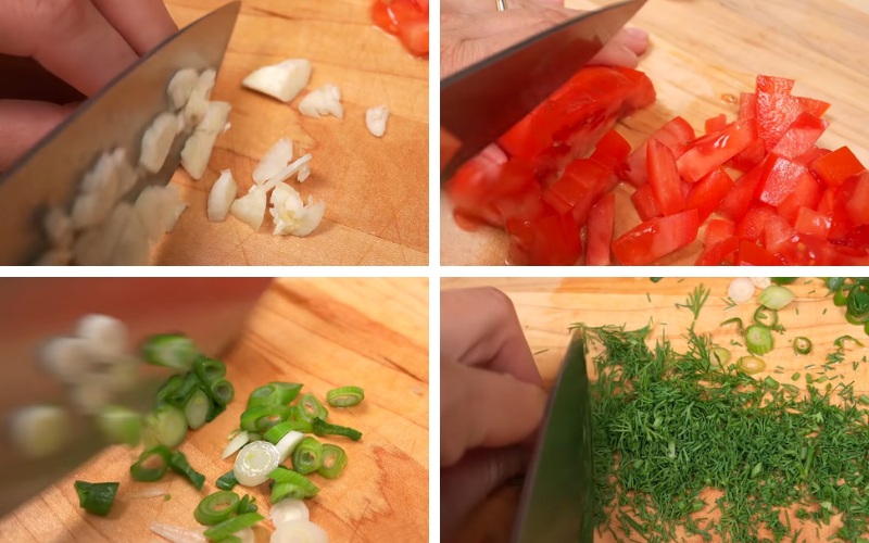 Sơ chế nguyên liệu làm bánh mì thịt bò băm