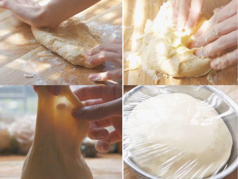 Tiếp tục nhào bột lại lần cuối và ủ bột
