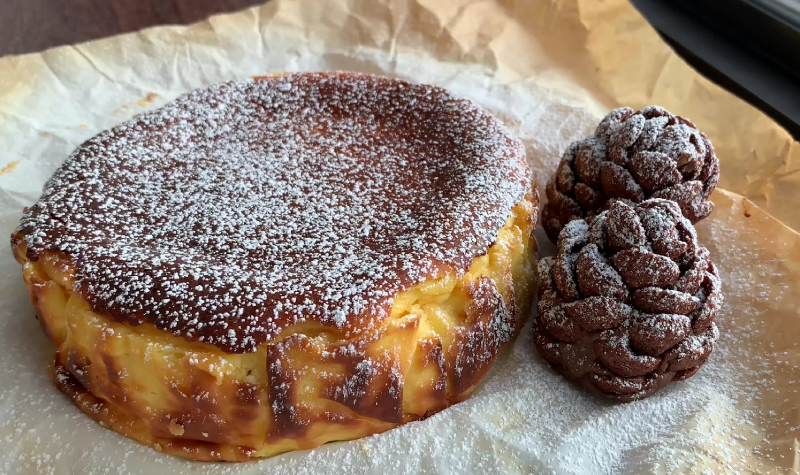 Thành phẩm bánh kem phô mai cháy