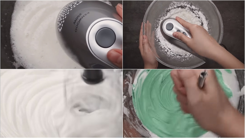 Công đoạn làm kem trang trí bánh