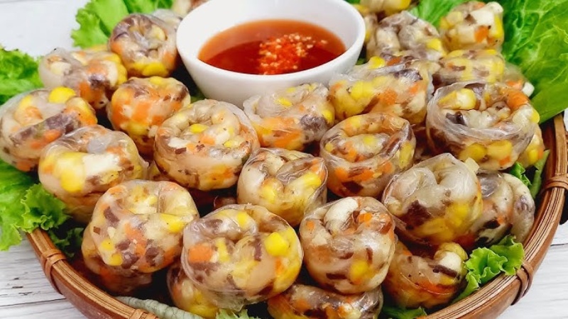 Bánh tráng lụi cuộn