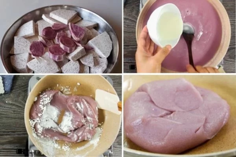 Quy trình làm nhân khoai môn cho bánh Trung thu