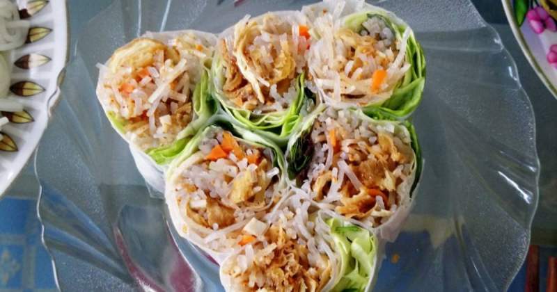Thành phẩm bì cuốn chay tàu hũ ky đậu hũ