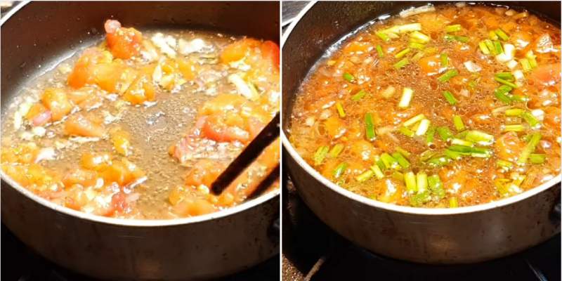 Công đoạn chế biến sốt cà chua