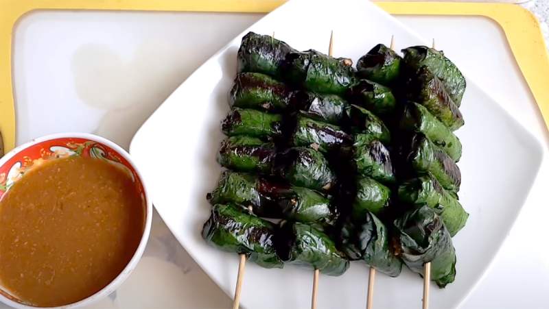 Bò lá lốt chay cuốn nấm vị ngọt thanh tự nhiên và dai nhẹ