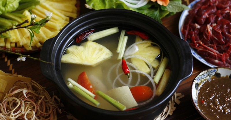 Nước dùng món bò nhúng giấm
