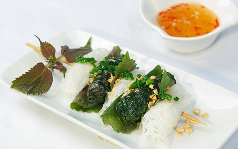 Thành phẩm món bò nướng lá tía tô thơm ngon