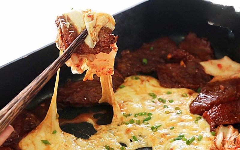 Thành phẩm thịt nướng phô mai béo ngậy