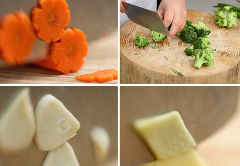 sơ chế các loại rau củ