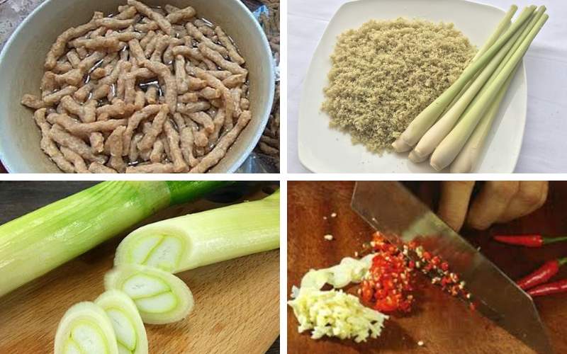 Sơ chế bóng cá và các nguyên liệu