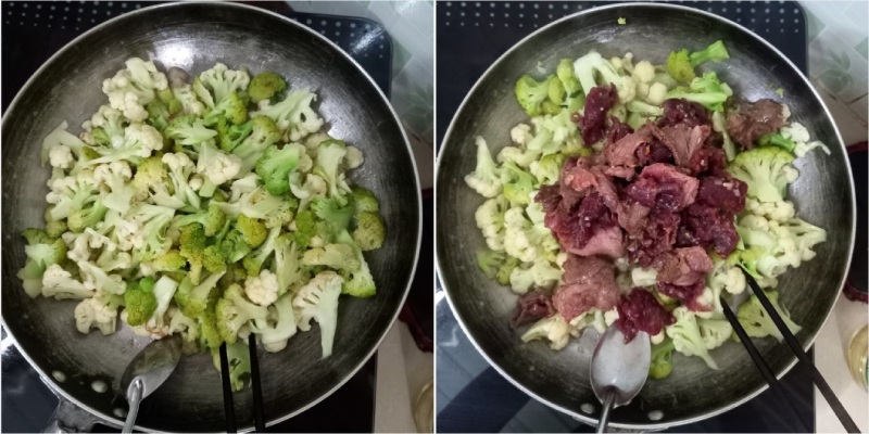 Xào bông cải xanh với thịt bò