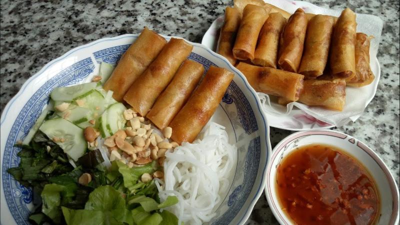 Thành phẩm chả giò chay nhân thập cẩm thơm ngon