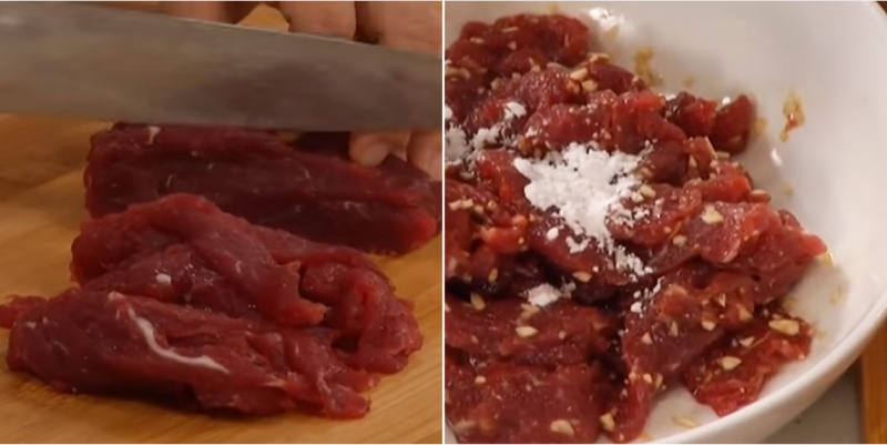 sơ chế thịt bò