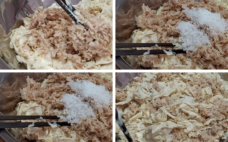 trộn cá chay với gia vị