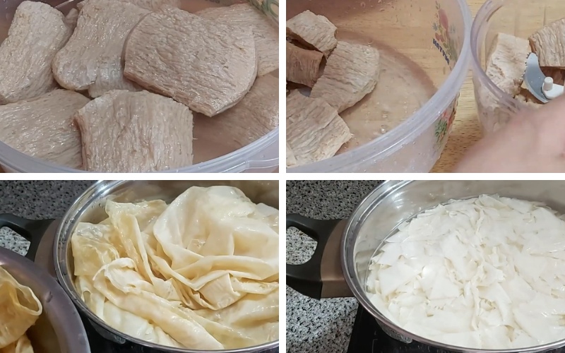 sơ chế các nguyên liệu làm cá chay hấp