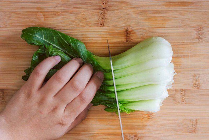 Cải thìa cắt khúc