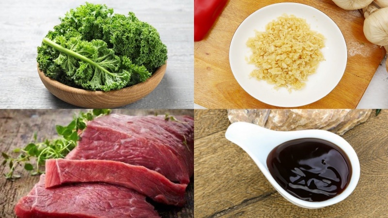 Bí quyết chọn nguyên liệu ngon làm món cải xoăn xào thịt bò
