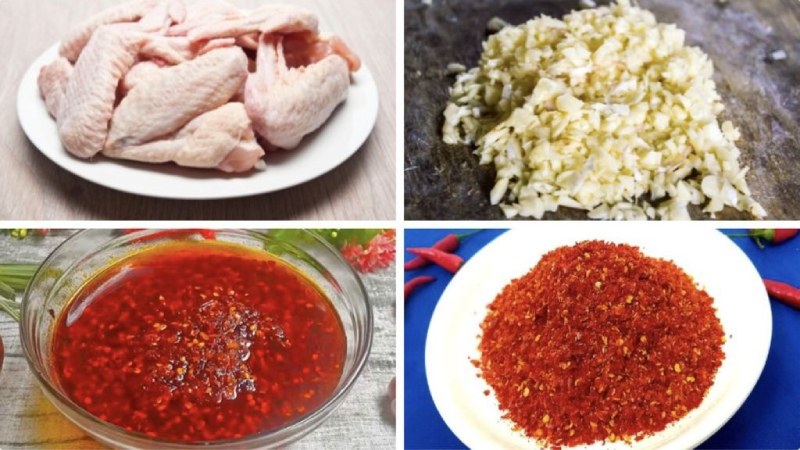 Công đoạn ướp cánh gà