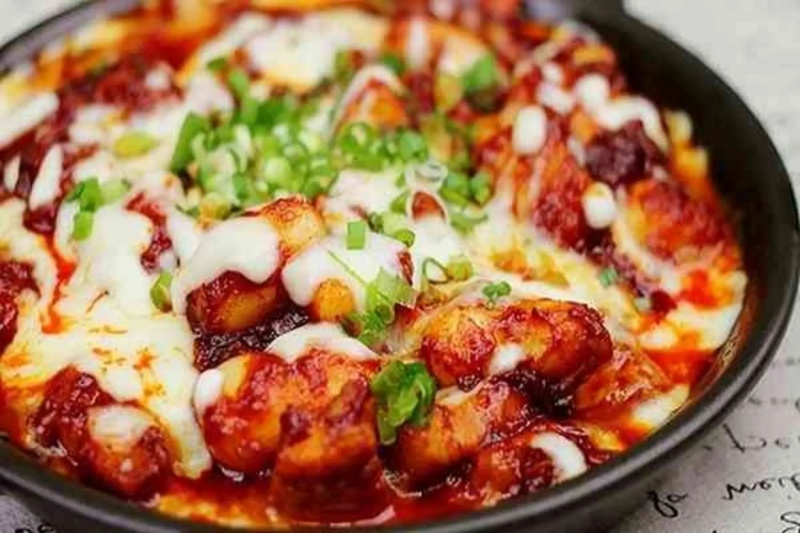 Thành phẩm cánh gà nướng phô mai kiểu Hàn