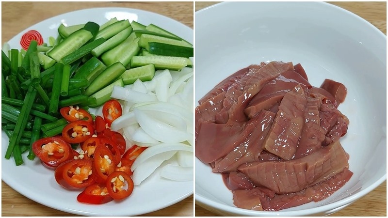 Sơ chế cật heo cùng một số gia vị