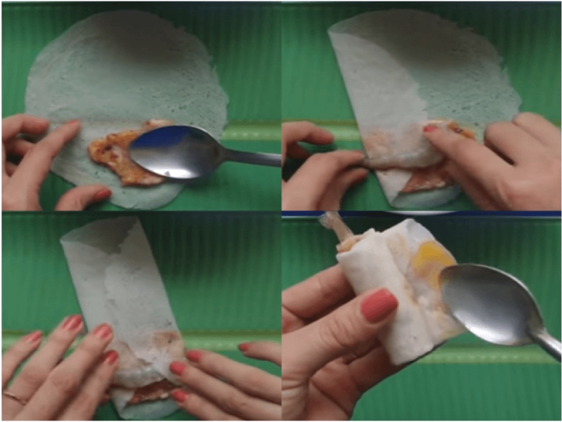 quy trình cách cuốn chả giò không bị bung