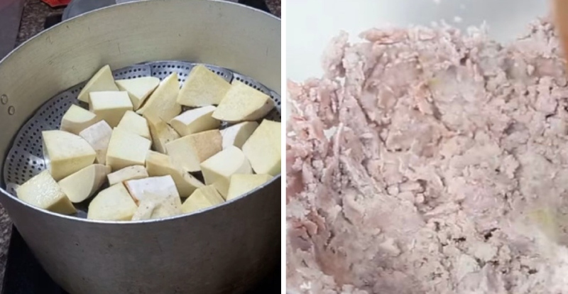 Tiến hành sơ chế và chế biến khoai môn