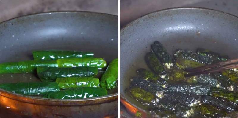 Tiến hành công đoạn chiên chả