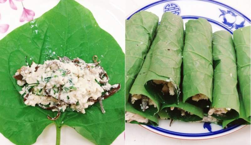 Công đoạn cuốn chả