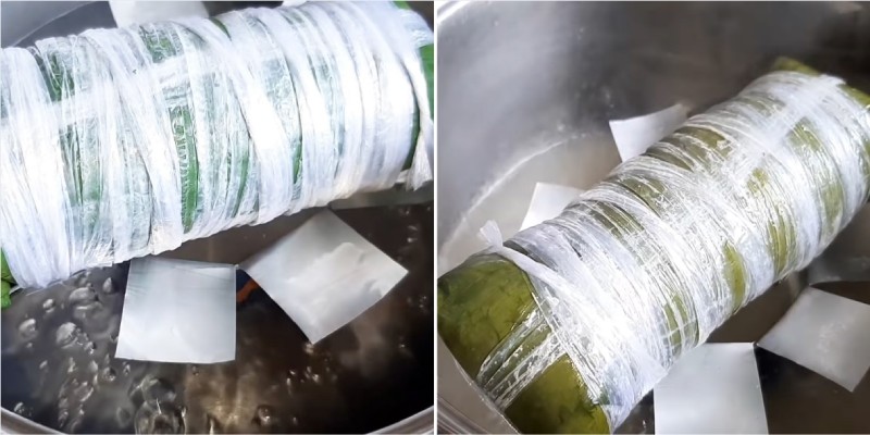 hấp chả trong vòng 40 phút.