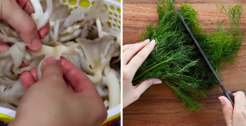 sơ chế các nguyên liệu