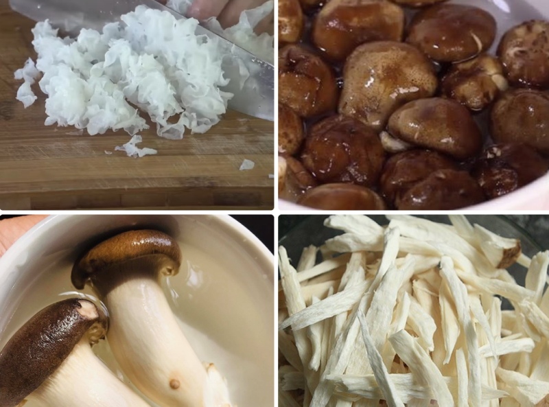 sơ chế sạch các loại nấm