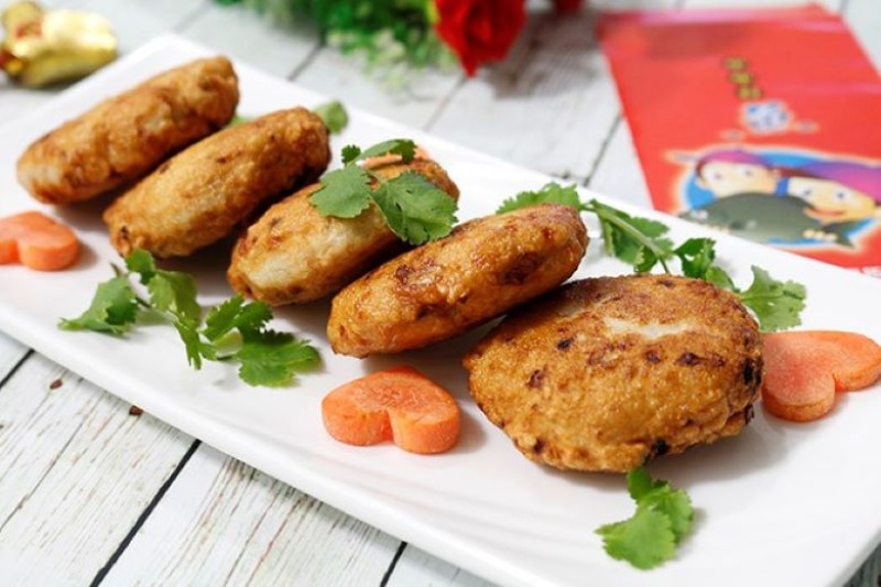 Thành phẩm Chả ức gà nấm hương