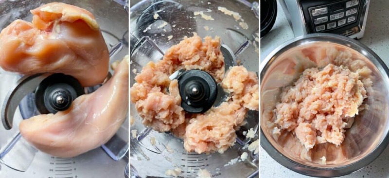  Xay hỗn hợp thịt gà