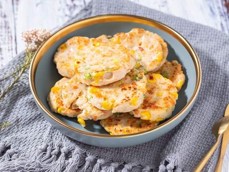 Thành phẩm Chả ức gà rau củ