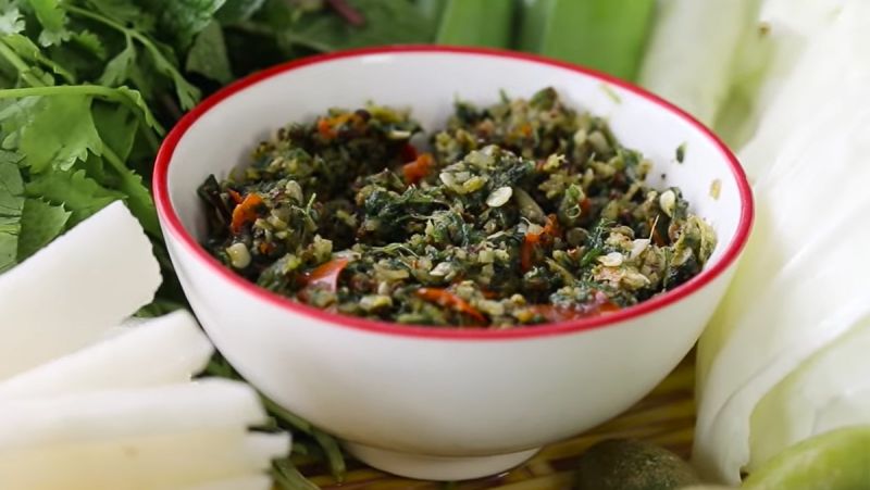 Thành phẩm chén chẩm chéo ướt thơm ngon