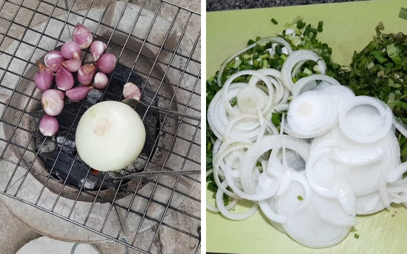  Sơ chế hành tây, hành lá, hành tím