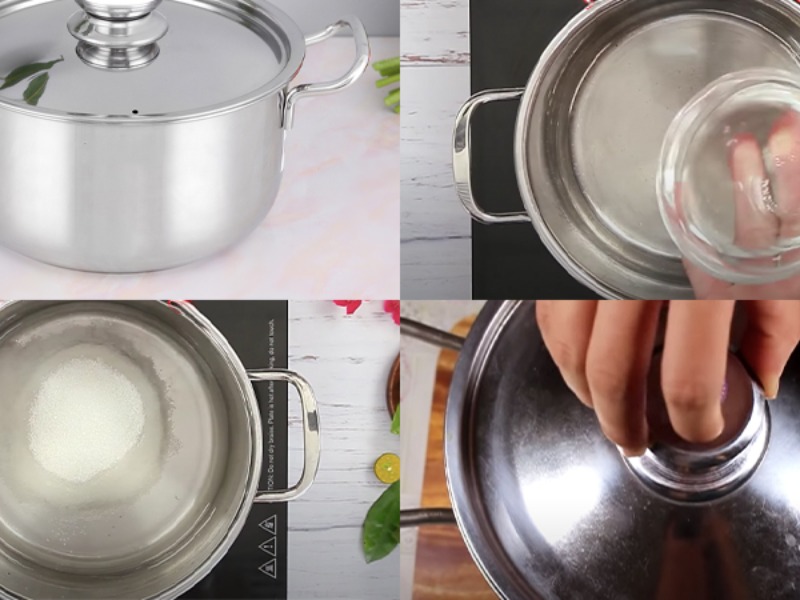 Tiến hành pha nước ngâm chân gà