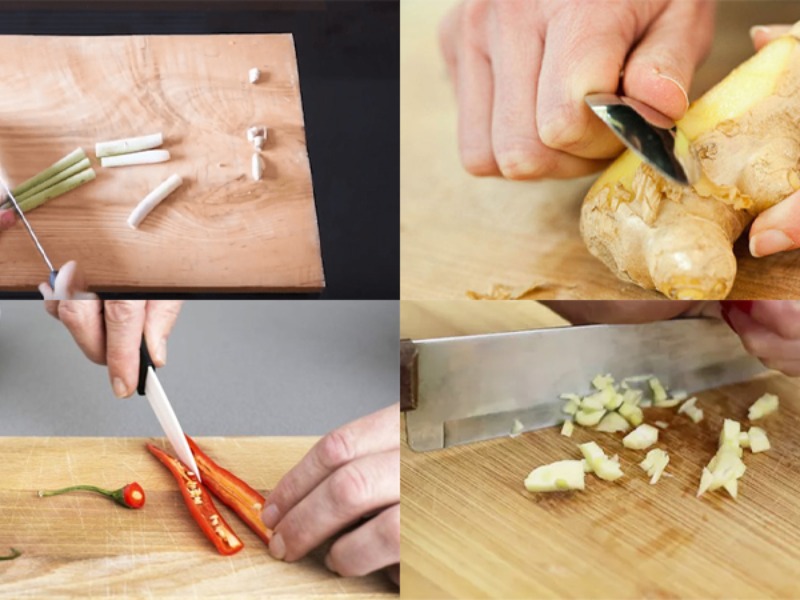  Sơ chế các nguyên liệu làm chân gà ủ muối
