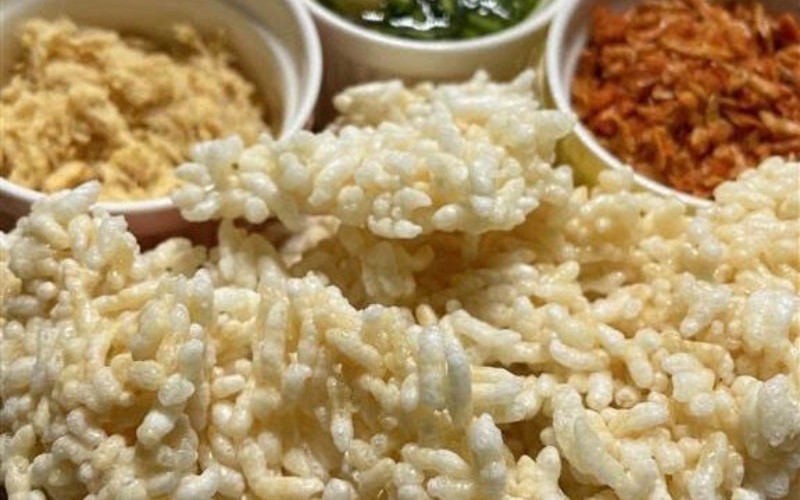 Cách làm cơm cháy chà bông chay giòn thơm ngon