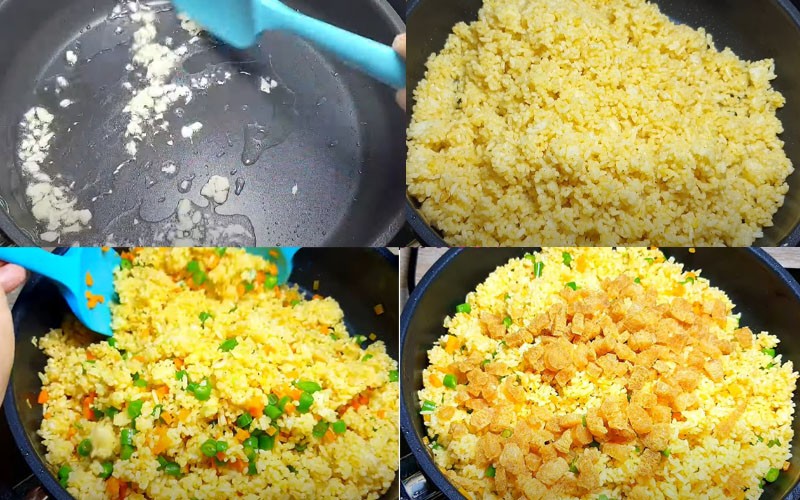 Mẹo nhỏ làm cơm chiên rau củ chay thêm thơm ngon