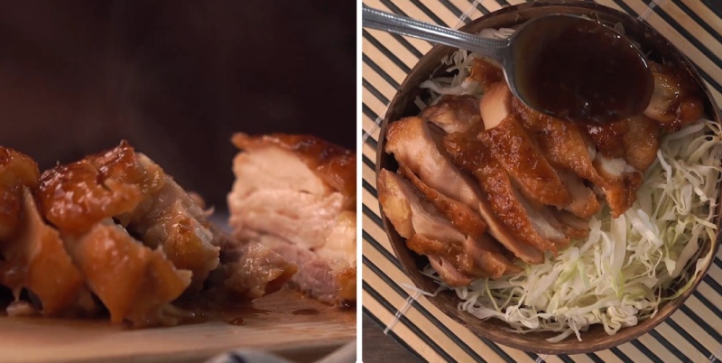 Thành phẩm món gà sốt Teriyaki thơm ngon