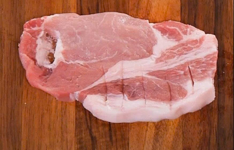 Thịt heo sơ chế bằng muối