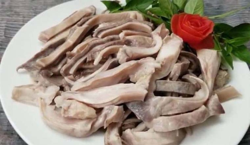 Dạ dày heo được nấu chín