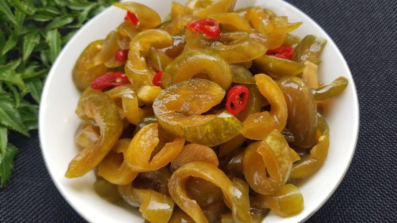 dưa mắm chay giòn ngon đậm vị, dễ bảo quản