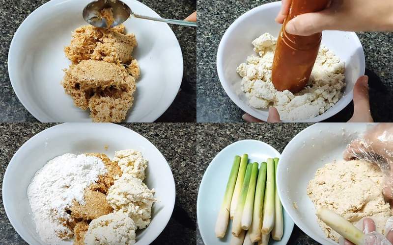 Sơ chế nguyên liệu làm đùi gà chay dai ngon