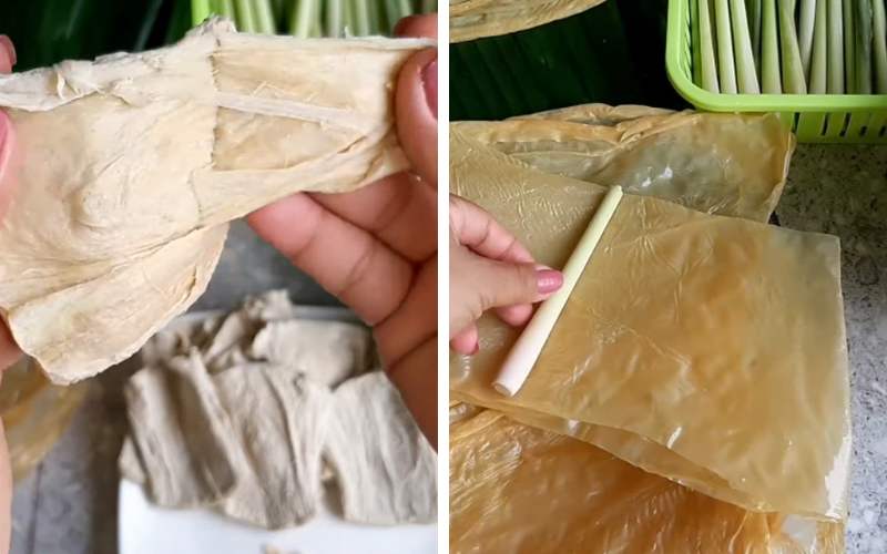 Công đoạn sơ chế sườn non và tàu hũ ky