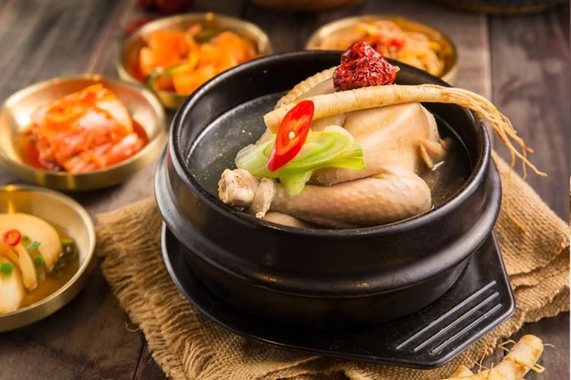 Gà hầm sâm